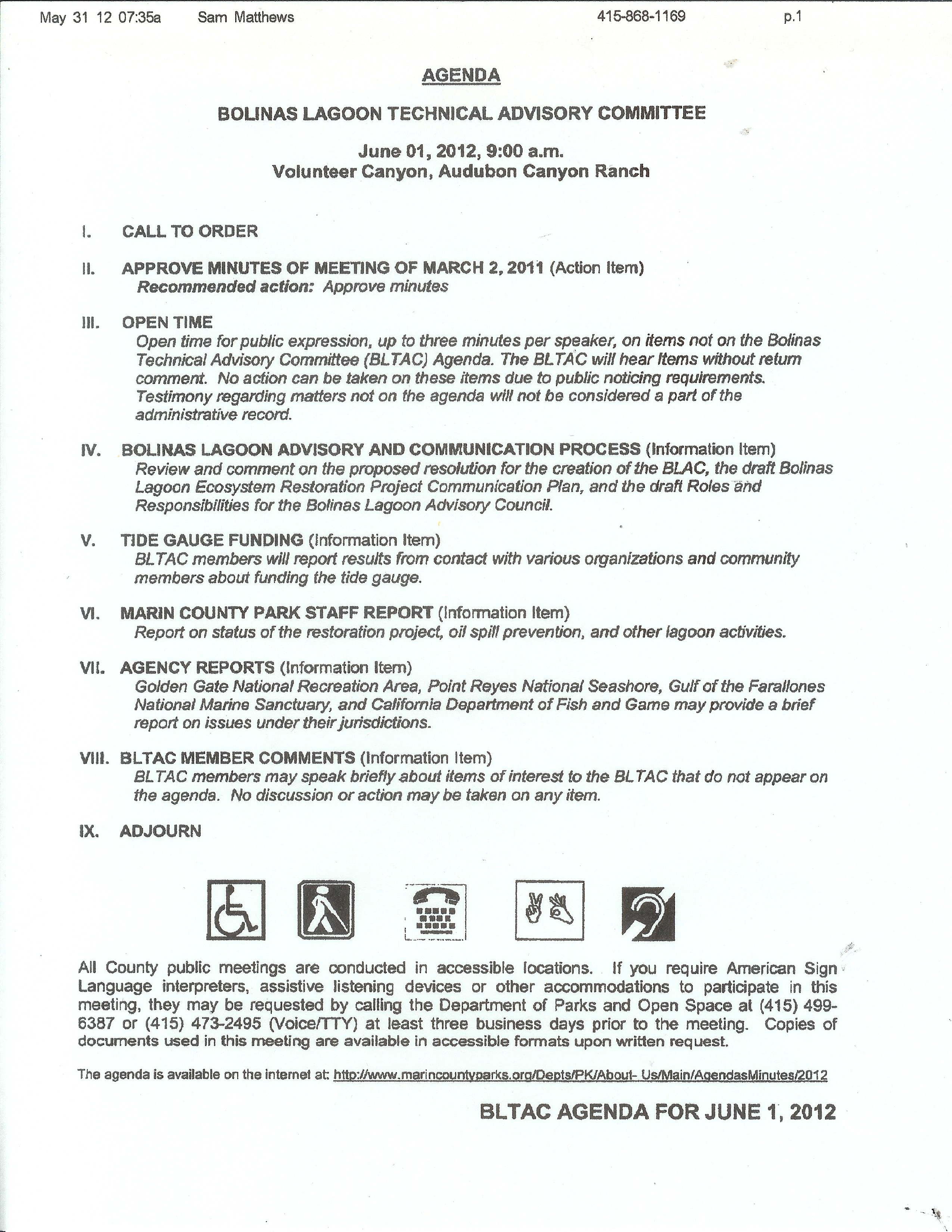 Correspondence to the SBVA Stinson Beach Village Association